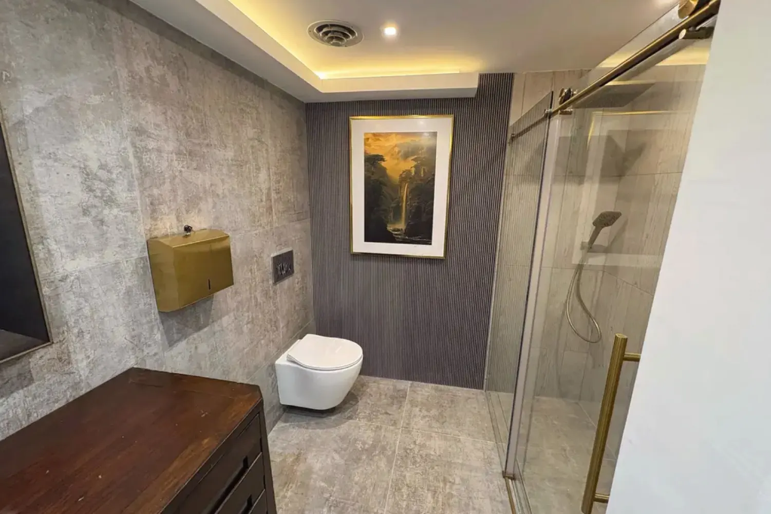 Bathroom with walk-in shower, Coral Gables, FL